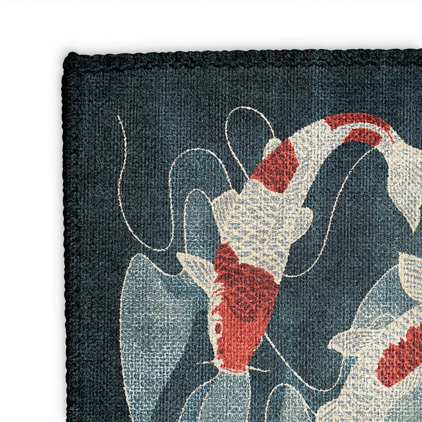Koi Pond Blue Area Rug
