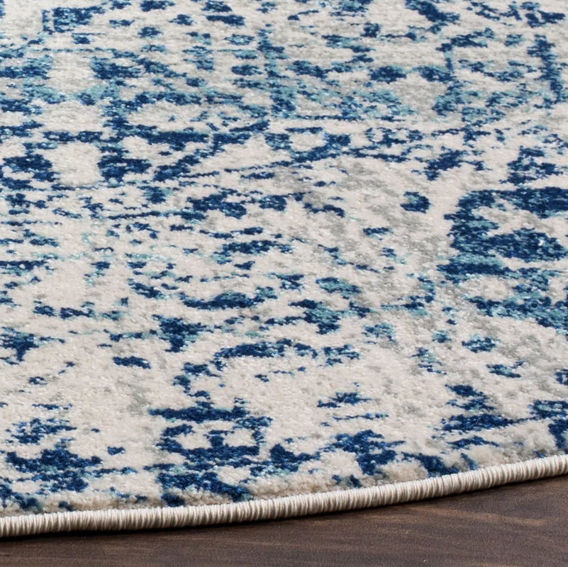 Annette Oriental Area Rug in Blue/Ivory
