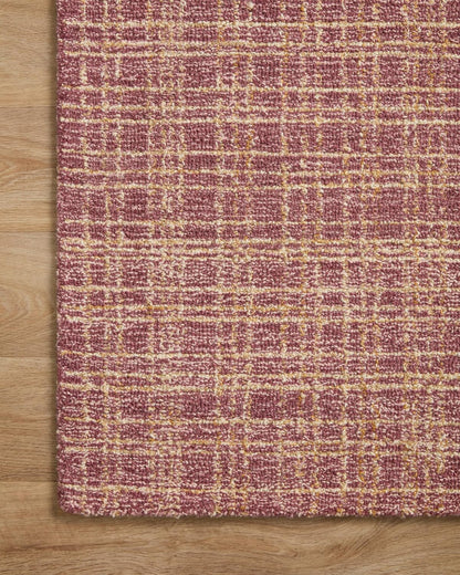 Chris Loves Julia Polly 7'-9" X 9'-9" Area Rug in Berry/Natural - Large Neutral Area Rug, Unique Patterned Rug for Living Room, Bedroom, Dining Area, Home Office