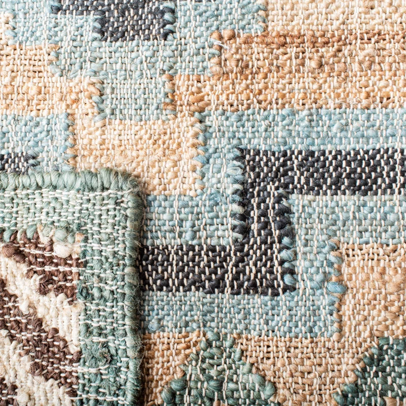 Glynda Southwestern Handmade Flatweave Jute Tan Area Rug