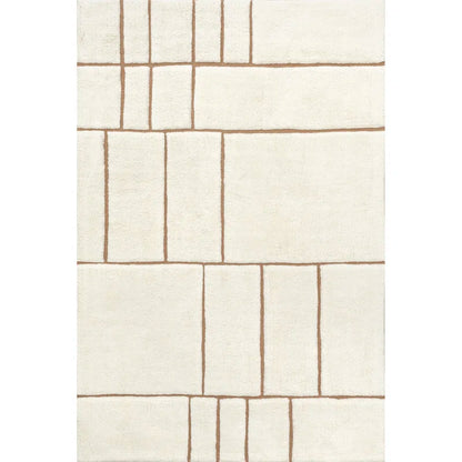 Brega Geometric New Zealand Wool Area Rug