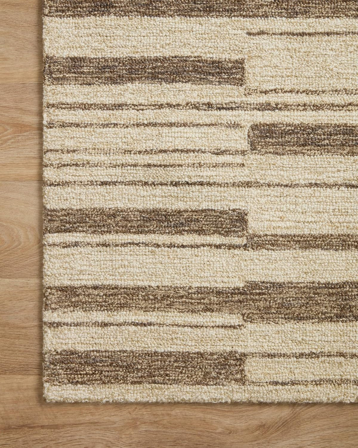 Chris Loves Julia X Polly Collection POL-04 Beige/Tobacco 9'-3" X 13' Area Rug