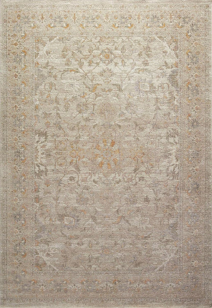 Chris Loves Julia Rosemarie 6'-3" X 9' Area Rug in Ivory/Natural - Classic No-Shed Area Rug, Soft Living Room Rug, Antique Inspired Modern Rug for Living Area, Bedroom, Dining Room