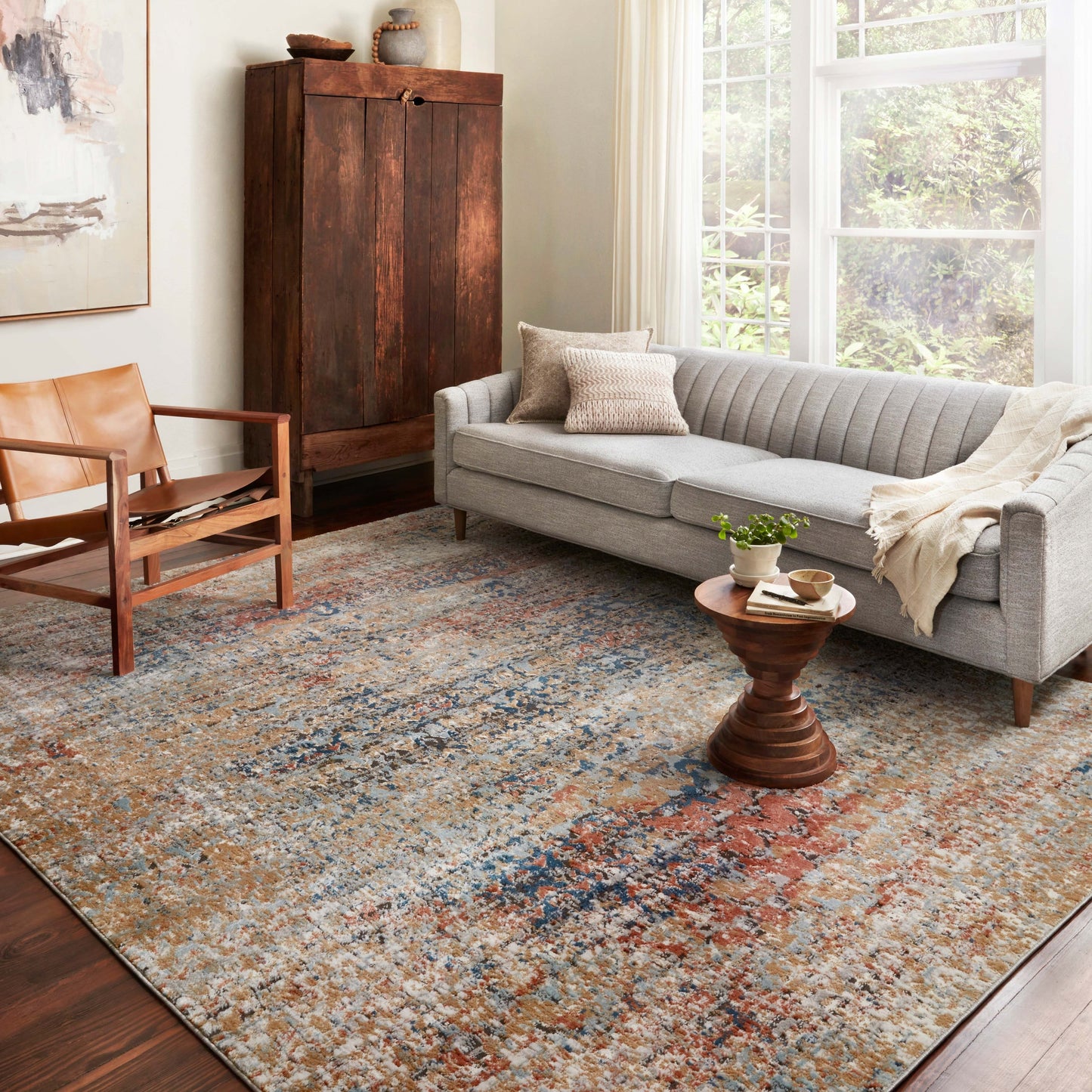 Charlotte Modern Distressed Area Rug