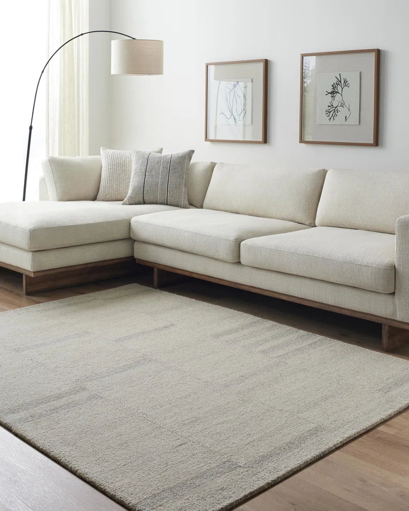 Rectangle Adarian Hand Tufted Wool Area Rug