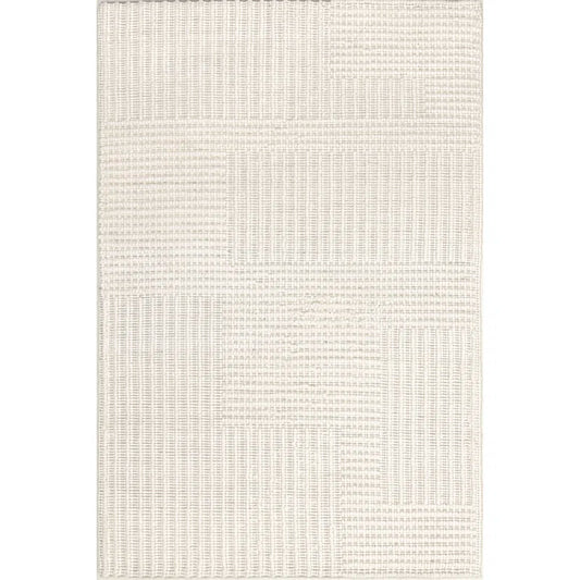 Dorene Contemporary High-Low Striped Wool Area Rug