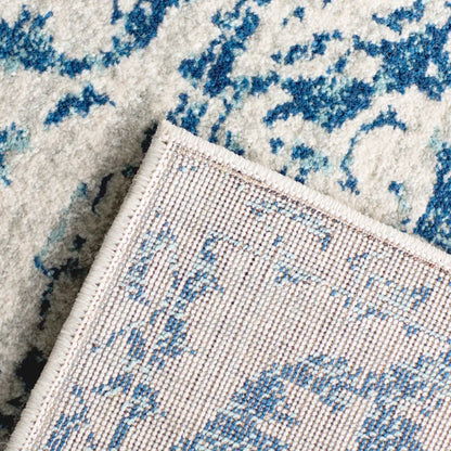 Annette Oriental Area Rug in Blue/Ivory