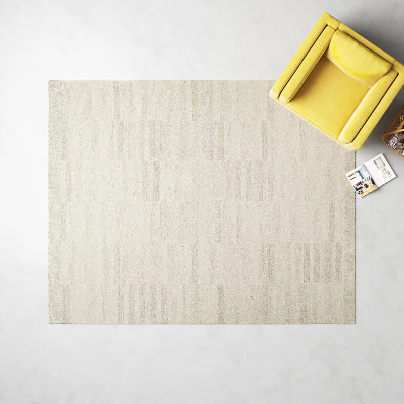 Rectangle Adarian Hand Tufted Wool Area Rug