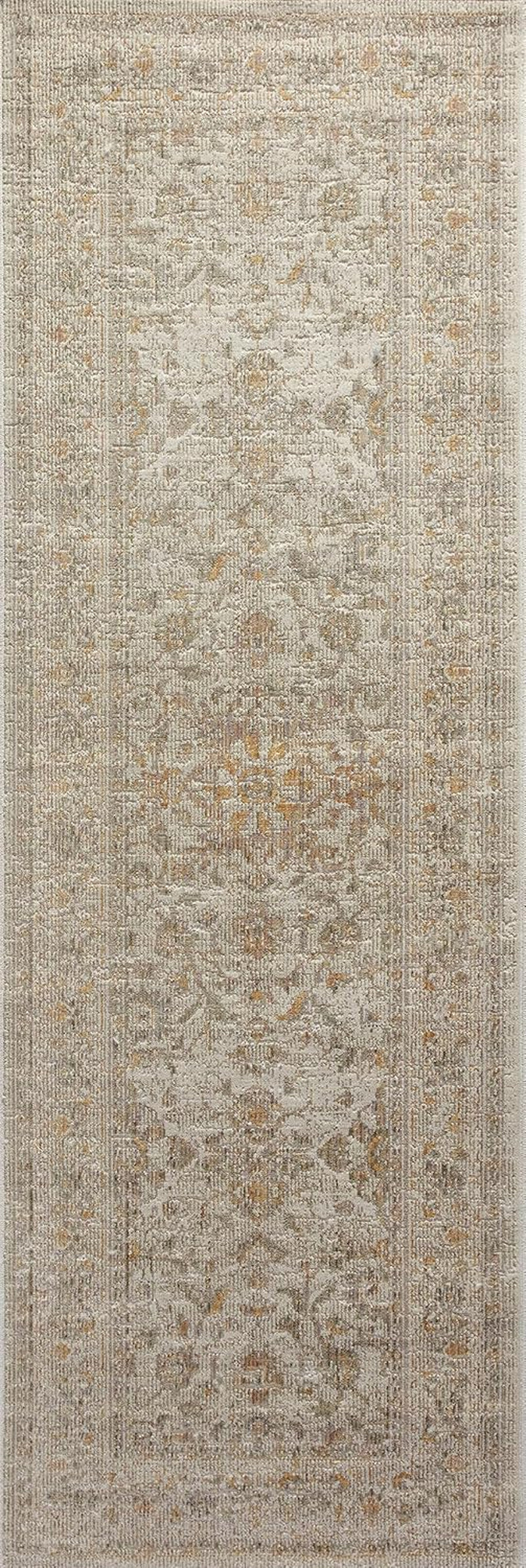 Chris Loves Julia Rosemarie 6'-3" X 9' Area Rug in Ivory/Natural - Classic No-Shed Area Rug, Soft Living Room Rug, Antique Inspired Modern Rug for Living Area, Bedroom, Dining Room